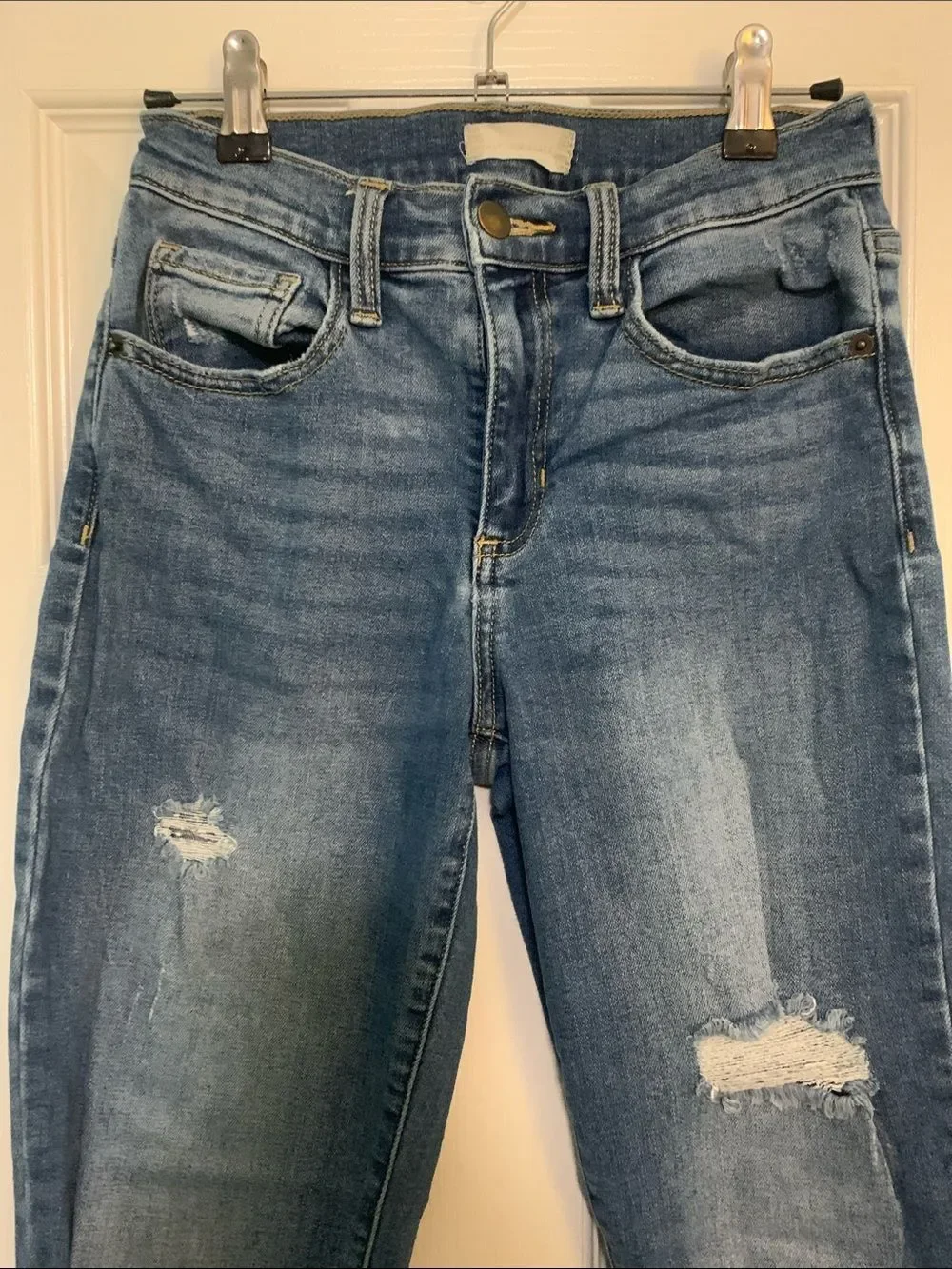 Altar’d State Distressed Boyfriend Jeans Medium Wash Size 24